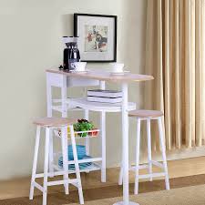 Or $38/mo suggested payments w/ 12 mos special financing learn how. Buy Maison Arts White 3 Piece Dining Room Table Set For 2 Space Saving Small Dining Table With 2 Stools For Kitchen Dining Room Breakfast Built In Wine Rack Storage Shelves Oak