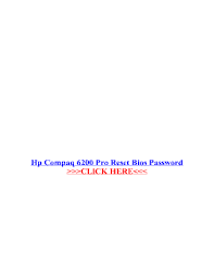 Each computer has its bios setup utility and bios entry key for people to enter bios setup utility and change the setting. Hp Compaq 6200 Pro Mt Pc Bios Fill Online Printable Fillable Blank Pdffiller