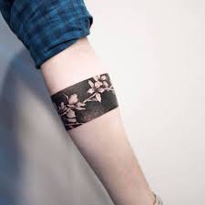 Cherry Blossom Armband Tattoo Tattoo Artist Ilwol Hongdam Arm Band Tattoo Band Tattoo Trendy Tattoos