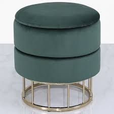 When looking for an accent chair or dining chair, you will want to consider the following questions. Forest Green Velvet And Gold Metal Round Storage Ottoman Stool Picture Perfect Home