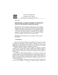 Alle diese begriffe bezeichnen die anwendung der prinzipien der selbstregulierung, des selbstmanagements und der volition auf die bereiche der pädagogischen psychologie, der schulpädagogik, der erwachsenenbildung und der. Pdf Determination Of Optical Constants Of Polystyrene Films From Ir Reflection Absorption Spectra
