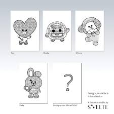 I want tto show you how to draw, drawing, coloring bt21 lets learn very easy, , tutorials and tips for kids i hope you like and sub. Coloring Book Bt21 Coloring Pages Boffin Drawing