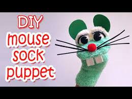 Diy Crafts How To Make A Mouse Sock Puppet Ana Diy Crafts Puppets Diy Sock Puppets Puppet Tutorial