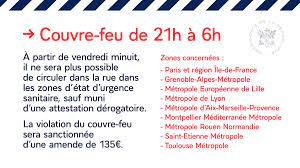 » sera mise à jour significativement. Emmanuel Macron On Twitter Un Couvre Feu Sera Instaure De 21h A 6h Dans Les Zones D Etat D Urgence Sanitaire