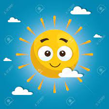 Net zoals de tekening van anita. Visage De Soleil Ete Dessin Anime Vector Illustration Graphisme Clip Art Libres De Droits Vecteurs Et Illustration Image 89888187
