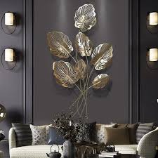 Metal Wall Ornaments Decoration Modern Creative Wall Hanging Home Hotel Decor In 2021 Wall Art Decor Living Room Wall Sculpture Art Metal Wall Art Decor