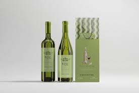 White Wine With Bag Mockups In 2020 Wine Bottle Wine Label Design Bag Mockup