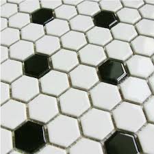 Before you set the next section, use a. Classic Black Mixed White Hexagon Ceramic Mosaic Tiles For Bathroom Shower Wall And Floor Tiles Kitchen Backsplash Hallway Tiles Kitchen Kitchen Tileskitchen Ceramic Tile Aliexpress