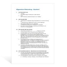 Mietvertrag Muster Wohnung