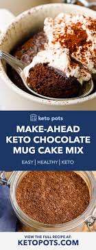 Check out our low cal selection for the very best in unique or custom, handmade pieces from our cookies shops. Make Ahead Keto Chocolate Mug Cake Mix For An Easy Quick Dessert Keto Pots