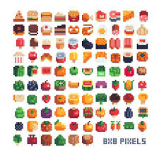 8x8 Food Pixelart Pixelarticons Pixels Fruits Food Foodicon Vegetables Sprites 8bit Fastfood Isom Pixel Art Food Pixel Art Games Pixel Art Design