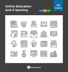 Download Online Education And E Learning Icon Pack Available In Svg Png Eps Ai Icon Fonts Online Education Elearning Education Icon
