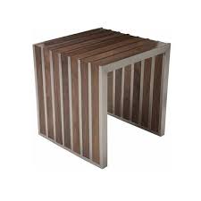 29.75 w x 20.75 d x 20.25 h. Stainless Steel Walnut End Table Njmodern Furniture