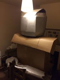 iron man made from pizza and paper boxes iron man iron decor