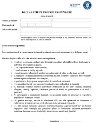 13 de rezultate pentru eticheta declaratie propria raspundere. Declaratie Pe Propria Raspundere Model Word