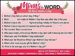 We all have those days when things don't go according to plan or life throws in some unsuspecting twists and turns. Mother S Day Trivia Jamestown Gazette