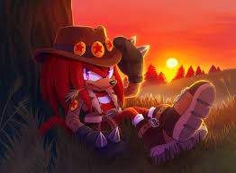 19272 - safe, artist:bongwater777, knuckles the echidna (sonic), echidna,  mammal, monotreme, anthro, sega, sonic the hedgehog (series), sonic the  hedgehog ova, 2020, clothes, cowboy hat, digital art, fur, gloves, grass,  hat, high