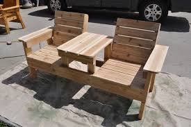 double garden chair bench with middle table plans etsy in 2021 pallet furniture outdoor outdoor furniture plans furniture projects