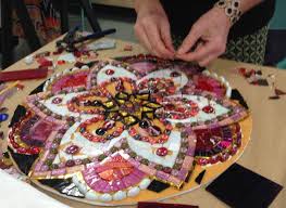 Australian glass artist christine stewart has been working in glass for over twenty years, a career which began in stained glass Mosaic Mandala True Mosaics Studio