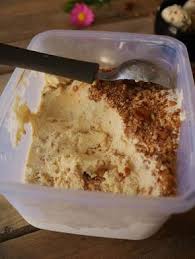 Glace Aux Cacahuetes Caramelisees Et A La Vanille Blog De Cuisine Creative Recettes Popotte De Manue Recette Glace Recette Glace Sans Sorbetiere Recette