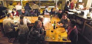A dinner party on a london underground train. Clandestine Dinner Parties Offer Cooks A Chance To Experiment And Build A Following Food Drink Madison Com