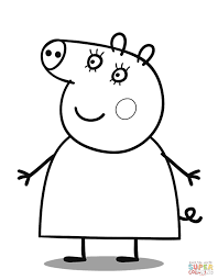 Mummy Pig Coloring Page Free Printable Coloring Pages Peppa Pig Coloring Pages Peppa Pig Peppa Pig Colouring