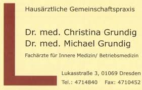 Das stadtbranchenbuch für dresden zeigt ihnen aktuell ᐅ 164 einträge. Hausarztliche Gemeinschaftspraxis Dresden Dr Christina Grundig Dr Michael Grundig Innere Medizin Startseite