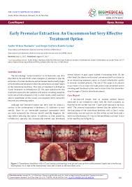 We did not find results for: Pdf Early Premolar Extraction An Uncommon But Very Effective Treatment Option Bjstr Angela Roy Academia Edu