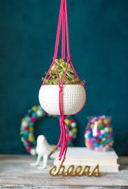 Dip dyed bell cup succulent planters. Easy Diy Macrame Plant Hanger Tutorial
