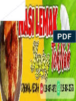 Banner nasi lemak ayam kukus sho malaysia. Nasi Lemak Bunting 2x4
