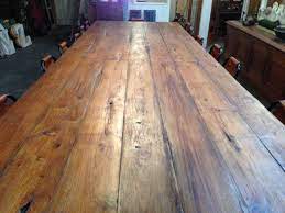 Sanded surface combined with just the right color tones and surface sheen, we know you too will feel the zen. 16 Seater Recycled Timber Dining Table Mulbury