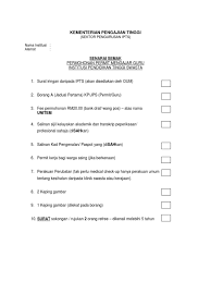 Financial support for medical treatment. Borang Permit Mengajar