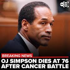 O.J. Simpson dies at age 76 after battle with cancer, family says. MORE:  https://abc13.com/orenthal-james-simpson-oj-dead-cancer/14646553/ #ABC13