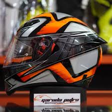The face shield utilizes the perimetrical visor seal, effectively keeping out wind and weather. Agv K3 Sv Liquefy Black Orange Shopee Indonesia