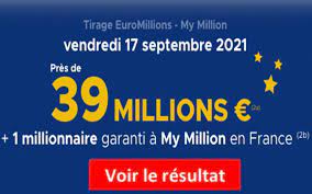Vous trouvez ici les résultats euromillions du dernier tirage et des tirages précédents ainsi que de my bonus. Euromillions And My Million Fdj Draw Results September 17 2021 And Winnings World Today News