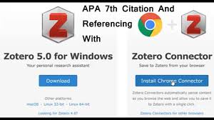 Apa 7th Citation And Reference Using Zotero Handy Tool For Academic Writers And Researchers Youtube
