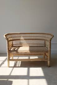 Malawi Love Seat Rustic Stools Love Seat Rattan Loveseat