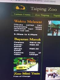 Established in 1961, taiping zoo is the oldest zoo in malaysia. Kemudahan Pembelian Tiket Majlis Perbandaran Taiping Facebook