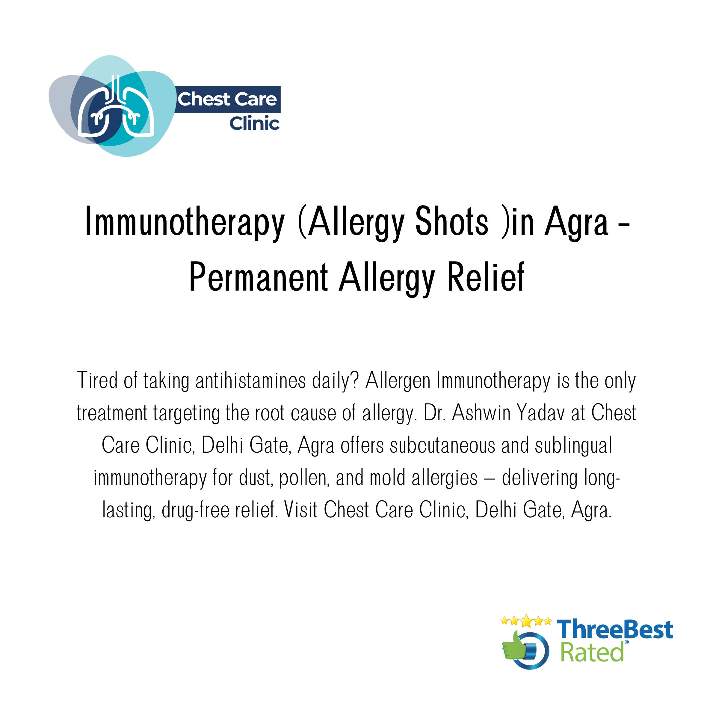 Immunotherapy (Allergy Shots) in Agra – Permanent Allergy product image