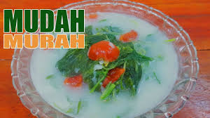 Masak sampai merata sambil diaduk hingga mendidih agar santan tidak pecah. Resep Dan Cara Memasak Sayur Bobor Bayam Santan Gurih Dan Lezat Versi Kampung Youtube