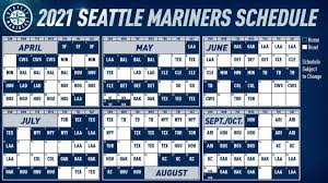 Seattle Mariners - The 2021 Mariners Schedule Is Here! 🎉 | Facebook