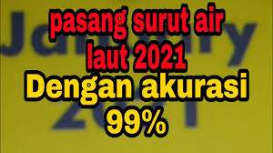 Perbedaan tinggi air pada saat pasang dan surut di laut terbuka mencapai 3 m. Jadwal Pasang Surut Air Laut Tahun 2021 Youtube