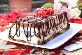 Pandoro con mascarpone e nutella. Lingotto Di Pandoro Con Mascarpone E Nutella Dolce Goloso Di Natale