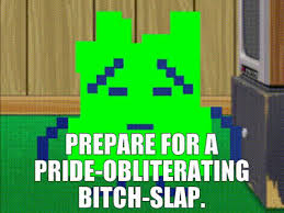 YARN | Prepare for a pride-obliterating bitch-slap. | Aqua Teen Hunger  Force (2000) - S03E03 Comedy | Video gifs by quotes | dcb63406 | 紗