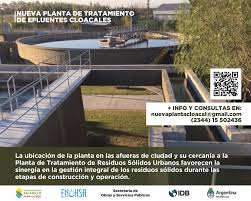 Un espacio creado para el trabajo colectivo, el conocimiento científico, la socialización del. Nueva Planta De Tratamiento De Efluentes Cloacales Municipalidad De Saladillo
