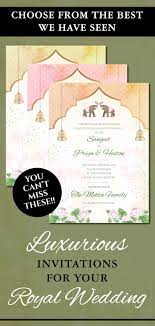 Pastel Invitation For Indian Wedding Indian Elephant Invitation Template Download For Pastel Wedding In Blush Pink With Elephants Lotus Digital Invitations Wedding Wedding Card Design Indian Wedding Invitation Inserts