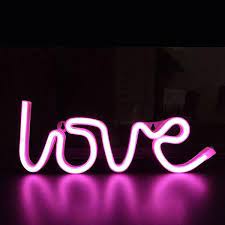 Word And Sign Neon Light Neon Word Lights Love Neon Sign Light Up Words