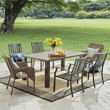 Better Homes Gardens Camrose Farmhouse Chair Brown Walmart Com Garden Patio Furniture Better Homes And Garden Unique Garden Art