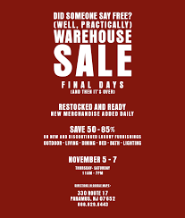 Warehouse Sale Warehouse Sales Warehouse Sale Flyer Restoration Hardware Warehouse Sale