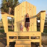 Rocking chair cushions are a great addition to any rocking chair. Mexico Beach Fl Giant Adirondack Chair Gone